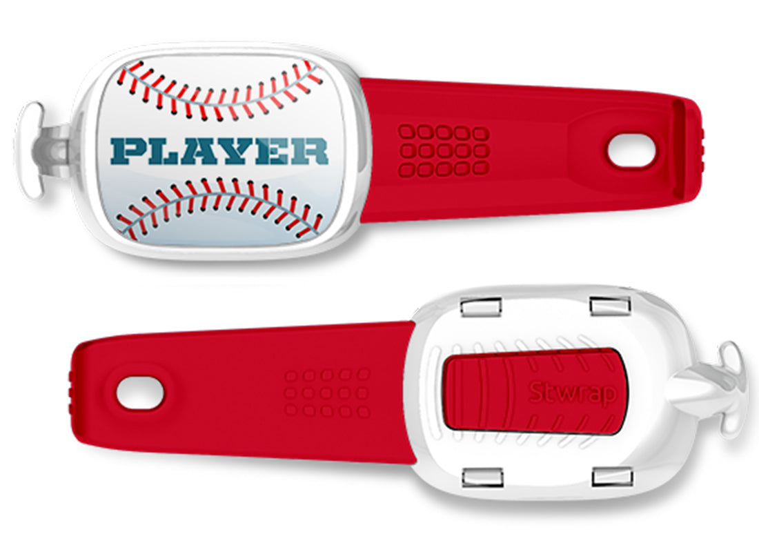 Baseball Player Bag Tag Stwrap
