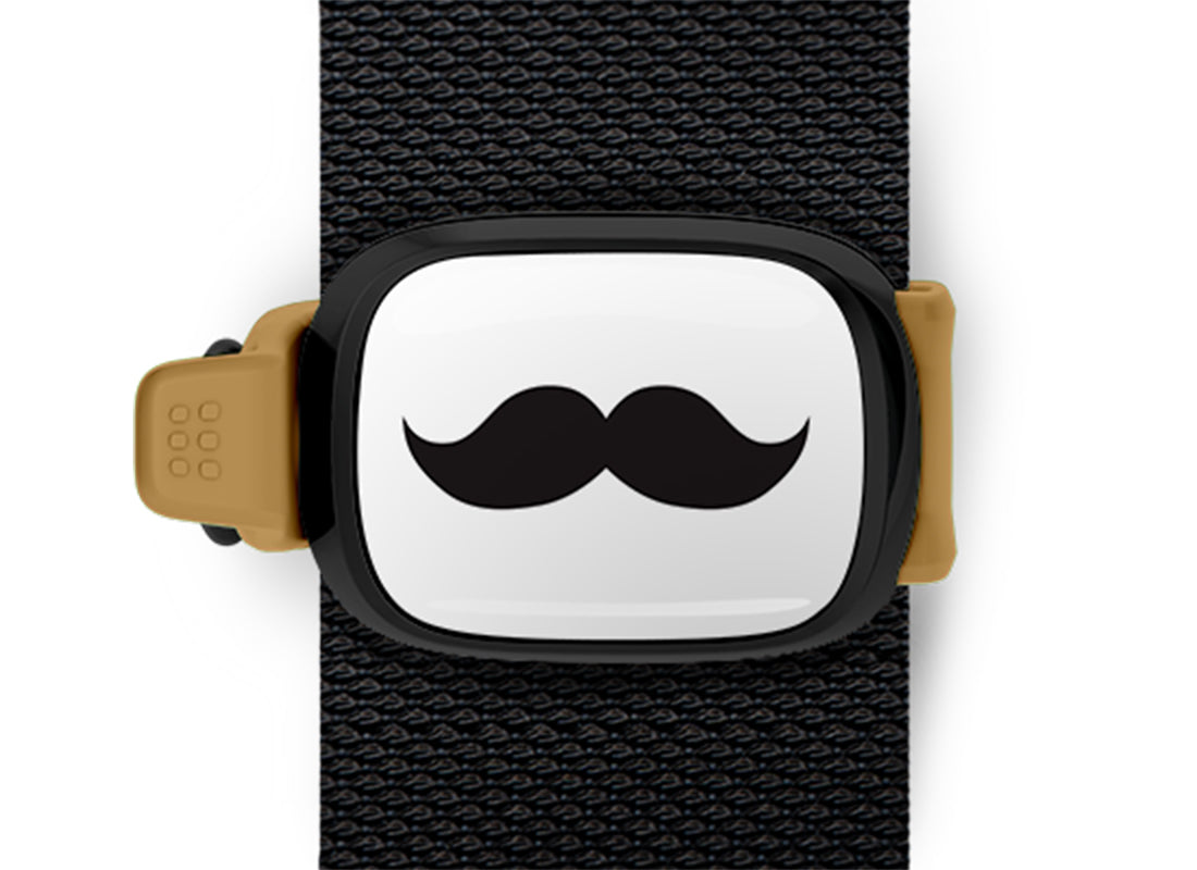 Movember Moustache Bag Tag Stwrap