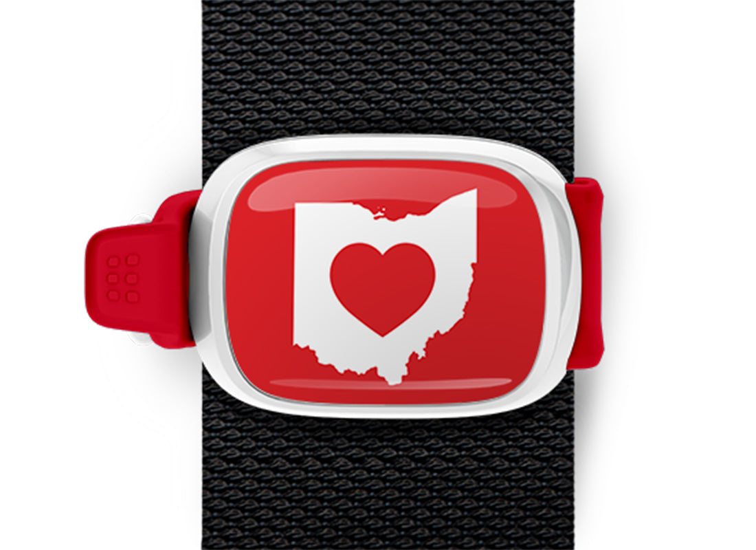 Ohio Heart Bag Tag Stwrap