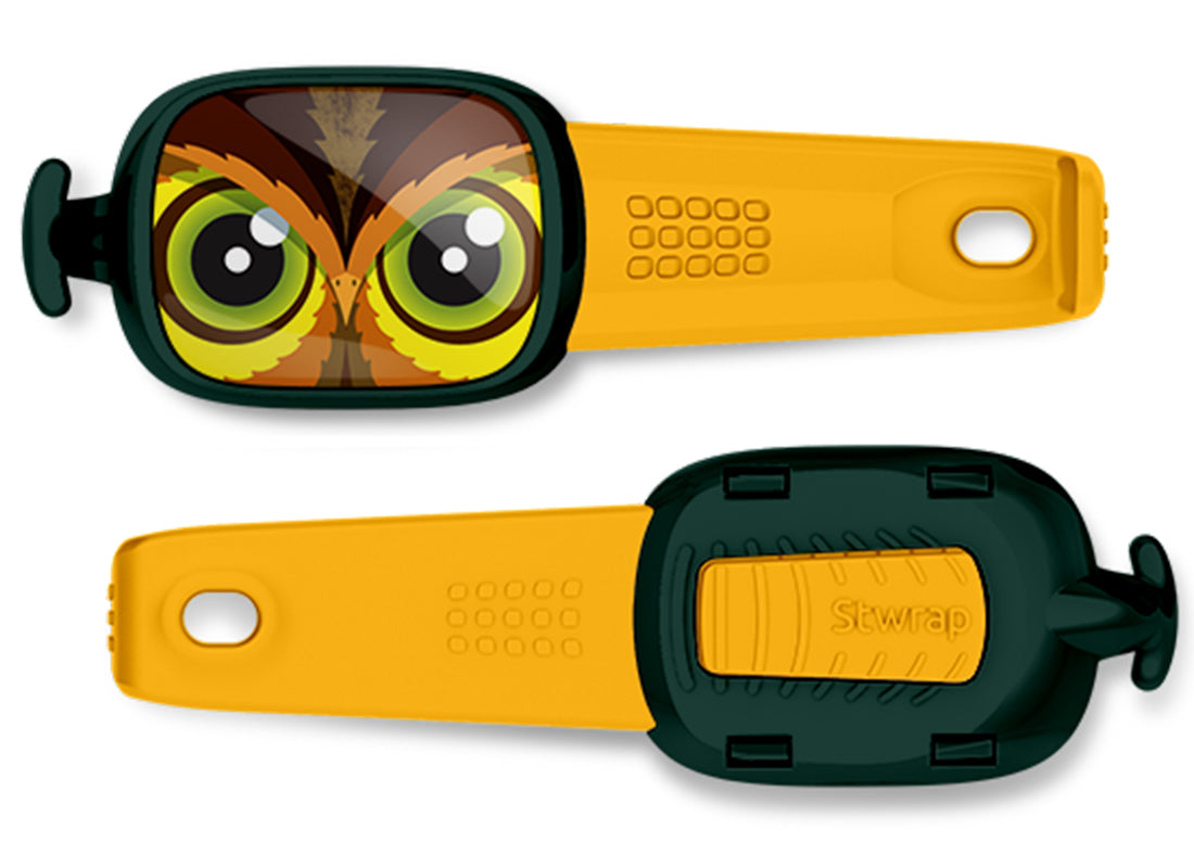 Einstein the Owl Bag Tag Stwrap