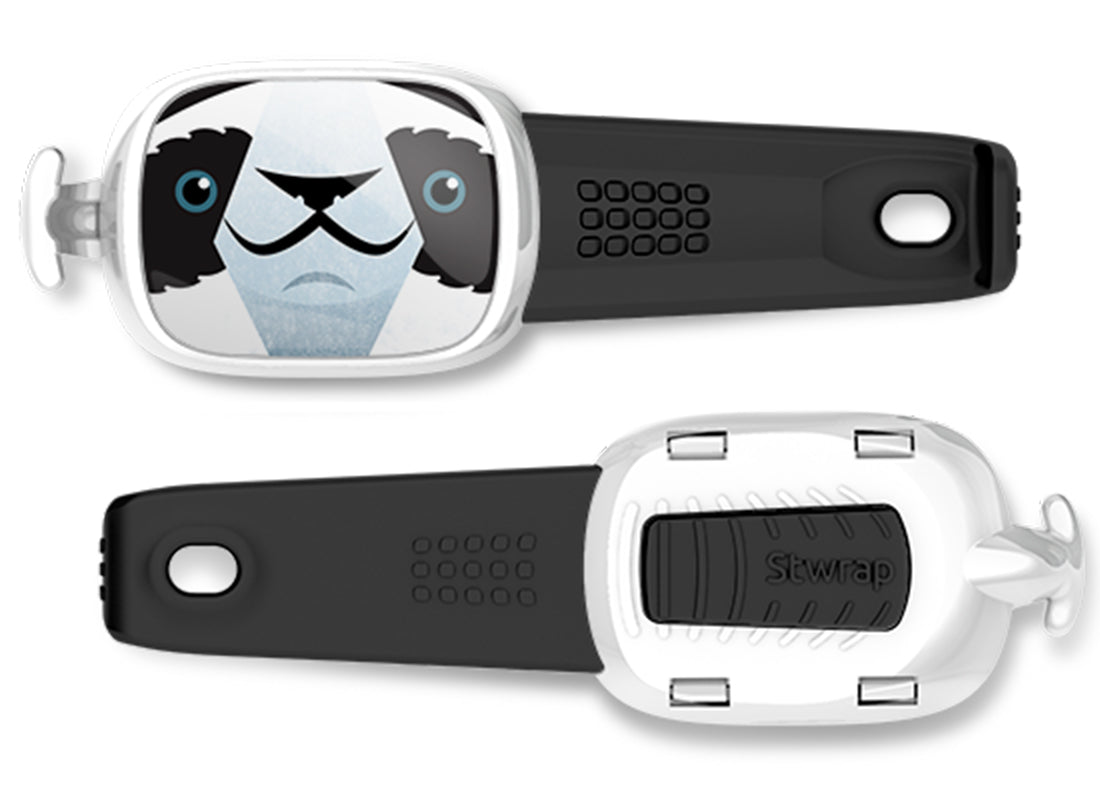 Parker the Panda Bear Bag Tag Stwrap
