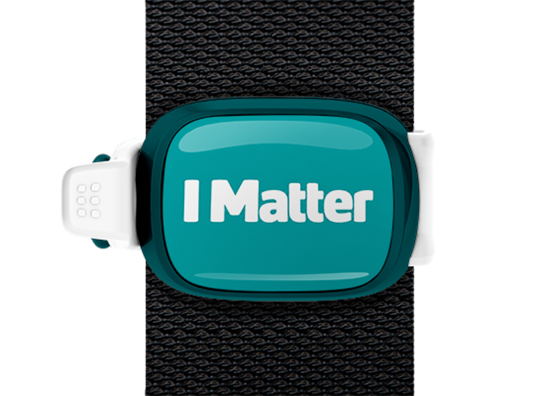 STWRAP i matter mounted on strap