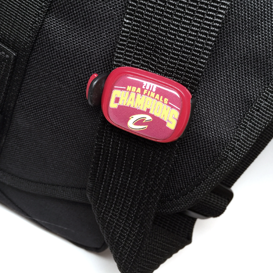 2016 Nba Champions Cleveland Cavaliers Stwrap Bag Tag shown in a lifestyle setting