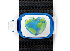 Heart Globe <br> Stwrap Bag Tag