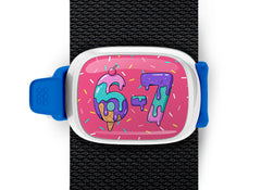 6 7 bag tag Stwrap mounted on backpack strap