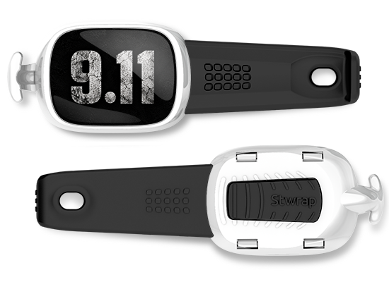 9.11 Minimal memorial Stwrap bag tag front and back view