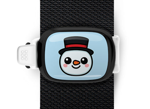 Snowman Stwrap Bag Tag