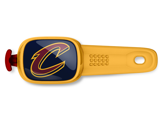Cleveland Cavaliers nba bag tag Stwrap mounted on backpack strap