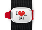 I Love My Cat Bag Tag