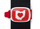 Ohio Heart Bag Tag