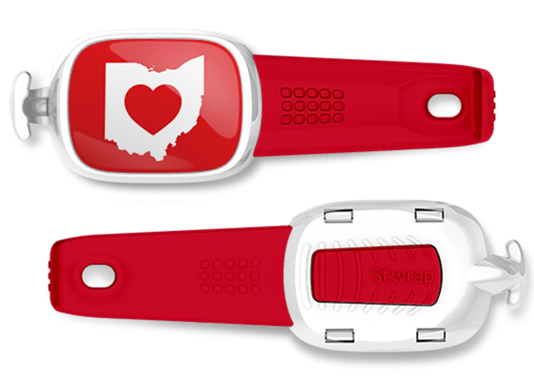 Ohio Heart Bag Tag Stwrap