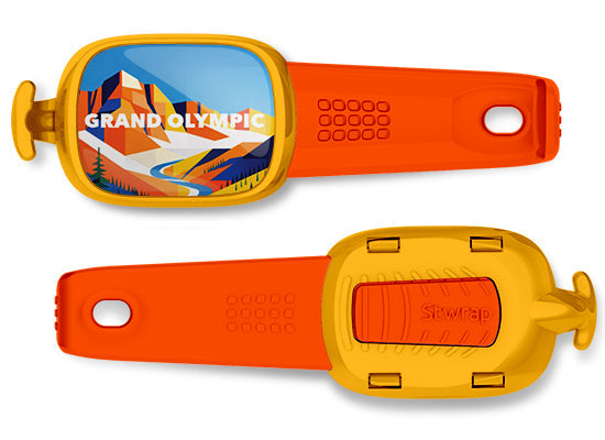 Olympic National Park Stwrap bag tag front and back view