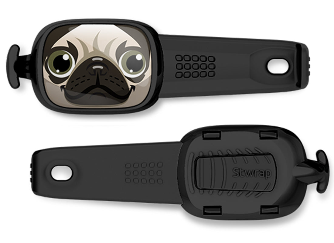 Pugsy The Pug Bag Tag Stwrap