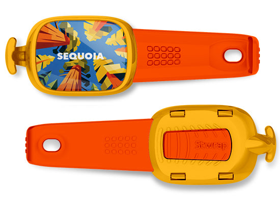 Sequoia National Park Stwrap bag tag front and back view