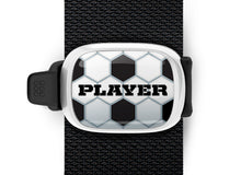 Soccer Player Stwrap bag tag