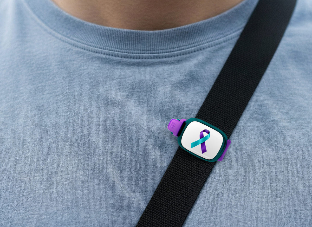 STWRAP suicide prevention purple teal ribbon lifestyle photo