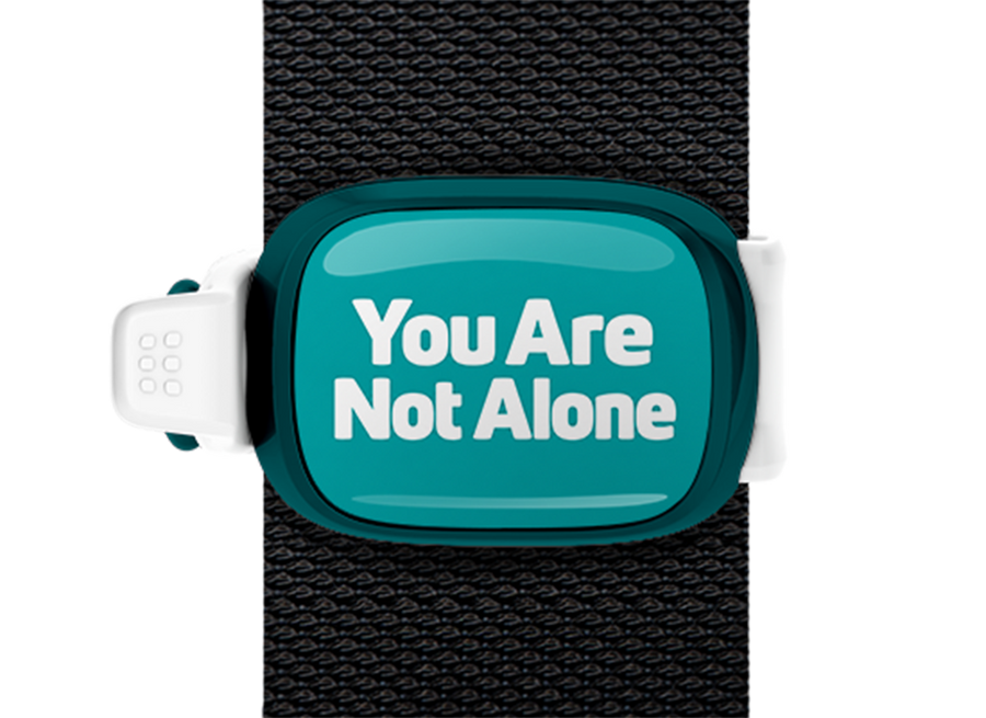 STWRAP you are not alone mounted on strap