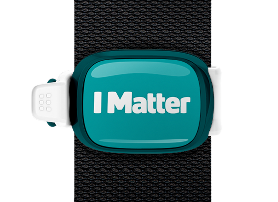 STWRAP i matter mounted on strap