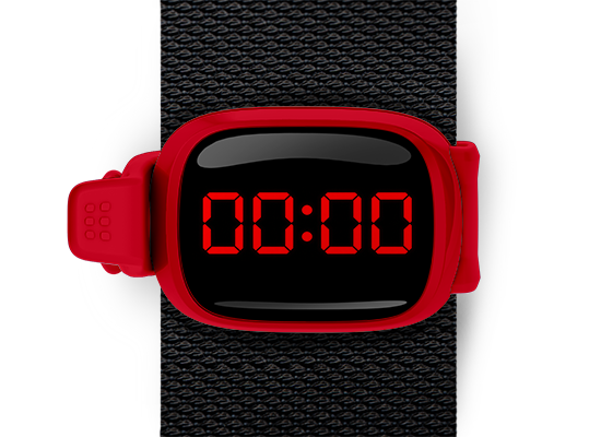 00:00 football clock Stwrap bag tag mounted on backpack strap