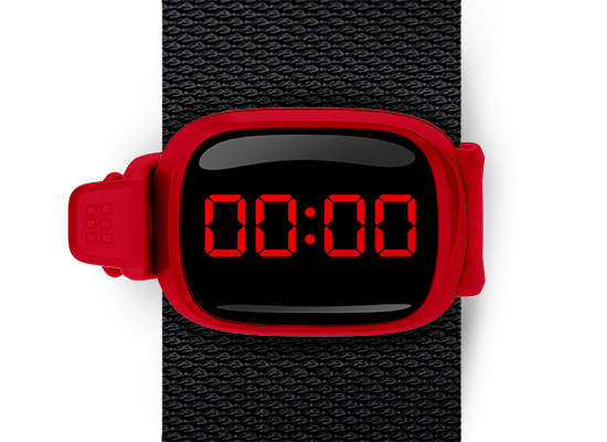 00:00 football clock Stwrap bag tag mounted on backpack strap