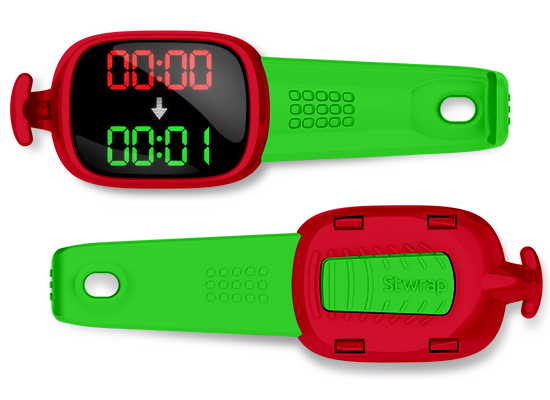00:00 to 00:01 one more second college football Stwrap bag tag front and back