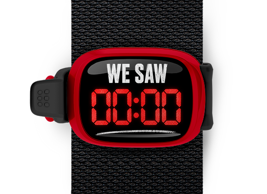 We Saw 00:00 college football Stwrap bag tag mounted on backpack strap