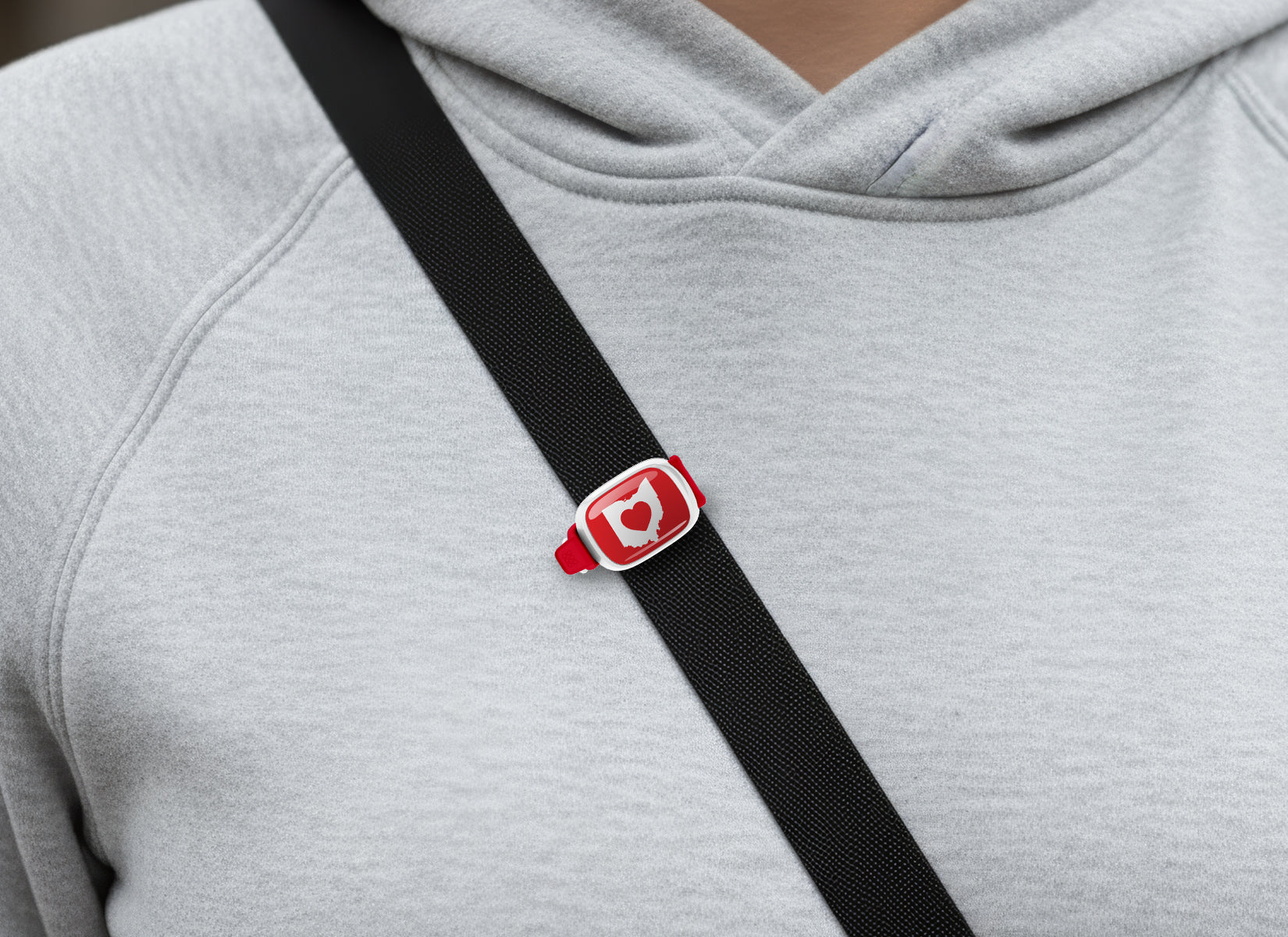 Ohio Heart Bag Tag Stwrap