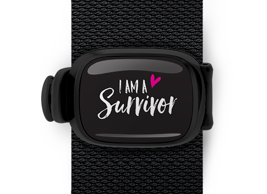 I am a Survivor Bag Tag by Stwrap flat strap-mounted bag tag