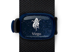 virgo zodiac bag tag stwrap mounted on backpack strap
