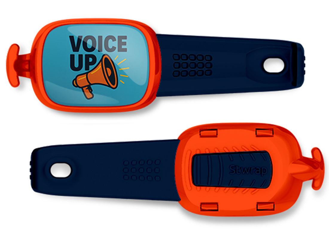 Voice Up Bag Tag Stwrap
