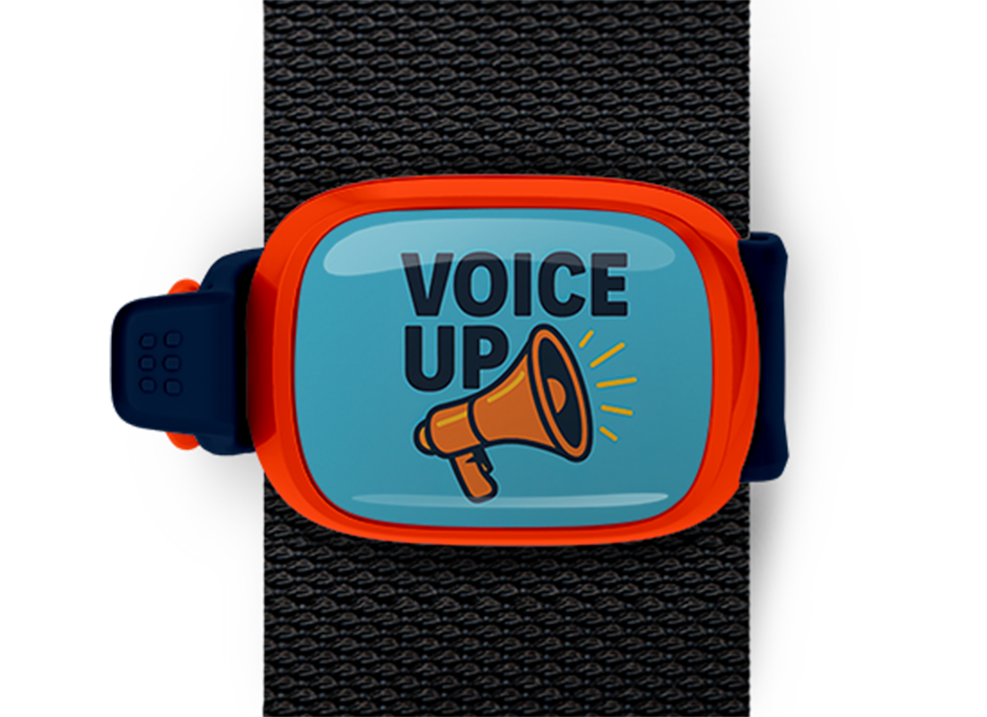 Voice Up Bag Tag Stwrap