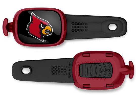 Louisville Cardinals Bracelet- Team Color Leather Strap Moto