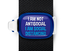 I Am Not Antisocial I Am Social Distancing Stwrap Bag Tag
